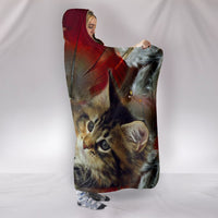 Maine Coon Cat Print Hooded Blanket-Free Shipping - Deruj.com