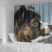 Papillon Dog Side View Print Shower Curtains-Free Shipping - Deruj.com