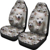 American Eskimo Dog In Lots Print Car Seat Covers-Free Shipping - Deruj.com
