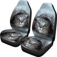 Cute Cat Art Print Car Seat Covers-Free Shipping - Deruj.com