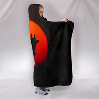 Giraffe Shadow Print Hooded Blanket-Free Shipping - Deruj.com