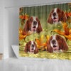 Amazing Irish Red And White Setter Print Shower Curtains-Free Shipping - Deruj.com