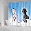 Andalusian horse Print Shower Curtain-Free Shipping - Deruj.com