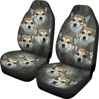 Norwegian Lundehund Print Car Seat Covers-Free Shipping - Deruj.com