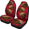 Rhodesian Ridgeback On Rose Print Car Seat Covers-Free Shipping - Deruj.com