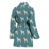 Chinese Shar Pei Dog Pattern Print Women's Bath Robe-Free Shipping - Deruj.com