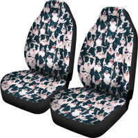 Border Collie In Lots Print Car Seat Covers-Free Shipping - Deruj.com