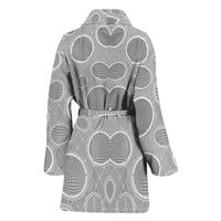 Circle Patterns Print Women's Bath Robe-Free Shipping - Deruj.com