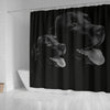 Black Labrador Dog Print Shower Curtain-Free Shipping - Deruj.com