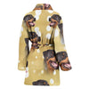 Rottweiler Dog Print Women's Bath Robe-Free Shipping - Deruj.com