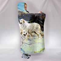 Great Pyrenees Dog Print Hooded Blanket-Free Shipping - Deruj.com