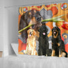 Hovawart Dog Print Shower Curtains-Free Shipping - Deruj.com