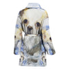 Cute Chihuahua Dog Color Art Print Women's Bath Robe-Free Shipping - Deruj.com