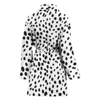 Dalmatian Dog Skin Print Women's Bath Robe-Free Shipping - Deruj.com