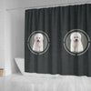 Cute Bichon Frise Dog Print Shower Curtain-Free Shipping - Deruj.com