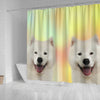 Samoyed dog Print Shower Curtain-Free Shipping - Deruj.com