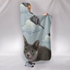 Korat Cat Print Hooded Blanket-Free Shipping - Deruj.com