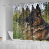 German Shepherd Dog Nature Print Shower Curtains-Free Shipping - Deruj.com
