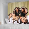 Amazing Dachshund Dog Print Shower Curtain-Free Shipping - Deruj.com