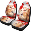 Golden Retriever With Heart Print Car Seat Covers- Free Shipping - Deruj.com