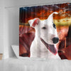 Cute Bull Terrier Print Shower Curtains-Free Shipping - Deruj.com