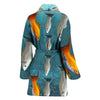 Mollie Fish Print Women's Bath Robe-Free Shipping - Deruj.com