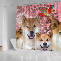 Shiba Inu Print Shower Curtains-Free Shipping - Deruj.com