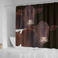 Cute Pinzgauer cattle (Cow) Print Shower Curtain-Free Shipping - Deruj.com