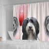 Bearded Collie Print Shower Curtain-Free Shipping - Deruj.com