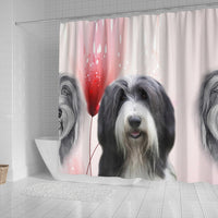 Bearded Collie Print Shower Curtain-Free Shipping - Deruj.com
