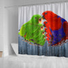 Eclectus Parrot Print Shower Curtains-Free Shipping - Deruj.com