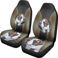 Cute Saint Bernard Dog Print Car Seat Covers- Free Shipping - Deruj.com