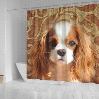 Cavalier King Charles Spaniel Print Shower Curtains-Free Shipping - Deruj.com