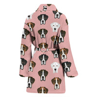 Boxer Dog Pattern Print Women's Bath Robe-Free Shipping - Deruj.com