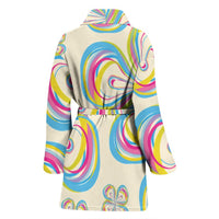 Floral Designed Print Women's Bath Robe-Free Shipping - Deruj.com