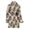 Cesky Terrier Patterns Print Women's Bath Robe-Free Shipping - Deruj.com