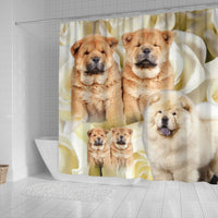 Chow Chow Print Shower Curtains- Free Shipping - Deruj.com