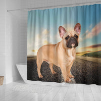 Cute French Bulldog Print Shower Curtains-Free Shipping - Deruj.com