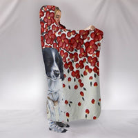 English Springer Spaniel dog Print Hooded Blanket-Free Shipping - Deruj.com