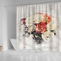 Rose Flower Color Art Print Shower Curtains-Free Shipping - Deruj.com