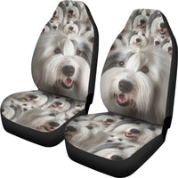 Old English Sheepdogs In Lots Print Car Seat Covers-Free Shipping - Deruj.com