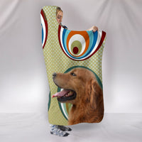 Cute Golden Retriever Print Hooded Blanket-Free Shipping - Deruj.com