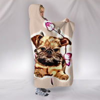 Brussels Griffon Print Hooded Blanket-Free Shipping - Deruj.com