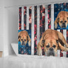 Bullmastiff Dog Print Shower Curtain-Free Shipping - Deruj.com
