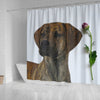 Plott Hound Dog Print Shower Curtain-Free Shipping - Deruj.com