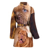 Bordeaux Mastiff Dog Print Women's Bath Robe-Free Shipping - Deruj.com