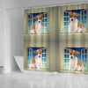Jack Russell Terrier Print Shower Curtain-Free Shipping - Deruj.com