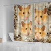 Lovely Golden Hamster Print Shower Curtains-Free Shipping - Deruj.com