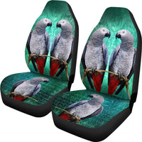 African Grey (Congo Grey Parrot) Parrot Print Car Seat Covers-Free Shipping - Deruj.com