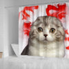Scottish Fold Cat Print Shower Curtains-Free Shipping - Deruj.com